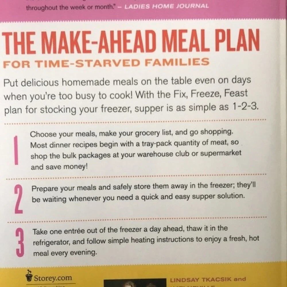Cookbook Fix, Freeze, Feast